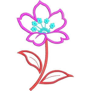 刺绣花卉图案