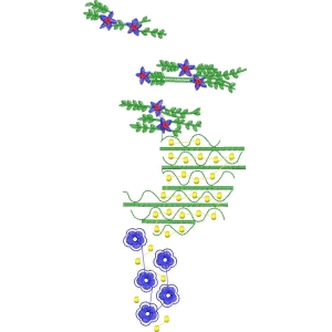 刺绣花卉图案设计图