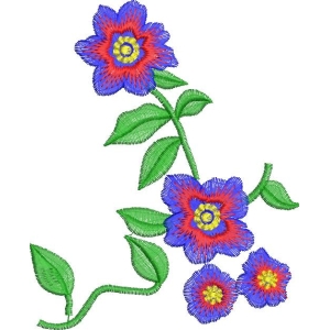刺绣花卉图案