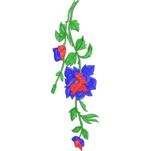 刺绣花卉图案