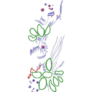 抽象花卉图案设计