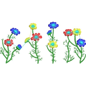 彩色花朵图案设计