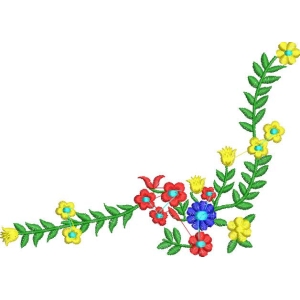 花卉刺绣装饰图案