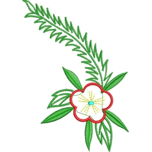 刺绣花卉图案