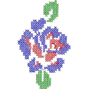 十字绣花卉图案