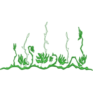 绿色植物装饰图案