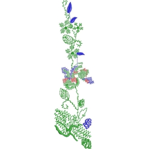 植物图案刺绣设计图