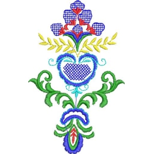 彩色刺绣装饰图案