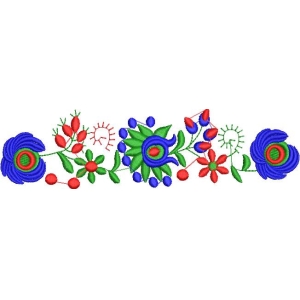 彩色民族风刺绣花纹