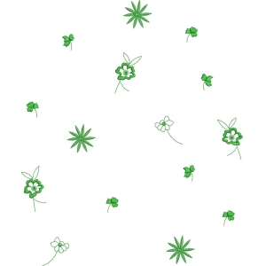 绿色植物图案设计