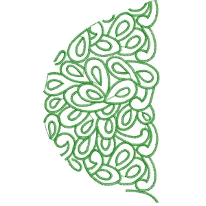 绿色抽象线条图案
