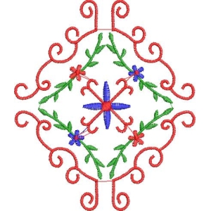 彩色刺绣花纹图案