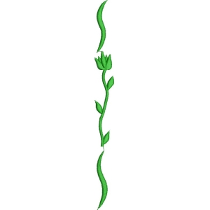 绿色藤蔓植物图案