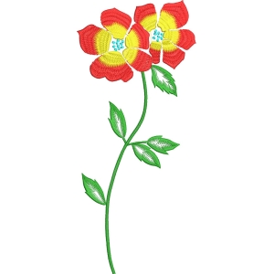 刺绣花卉图案