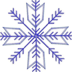 蓝色雪花图案设计