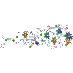 彩色花卉刺绣图案设计_zbw2666