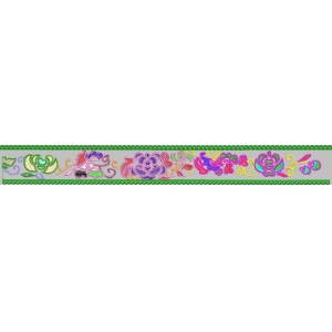 彩色刺绣花边图案