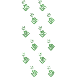 绿色植物图案重复排列