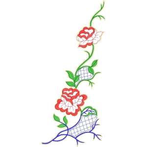花卉刺绣图案设计