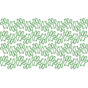 绿色手形图案重复排列