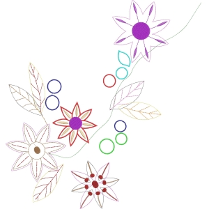 彩色刺绣花卉图案设计_zbw2879