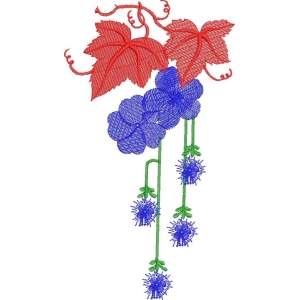 刺绣花卉图案