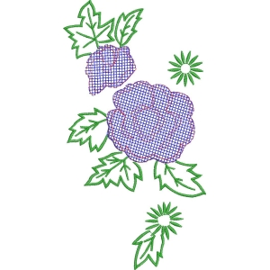 刺绣花卉图案设计