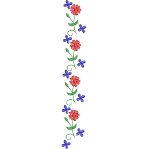 刺绣花卉装饰图案
