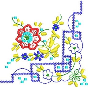 刺绣花卉图案设计