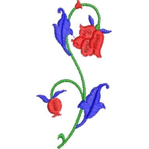刺绣花卉图案