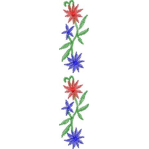 彩色花朵图案装饰