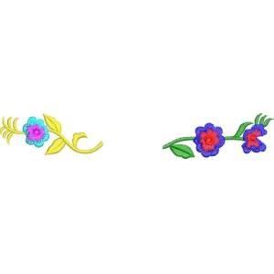 彩色刺绣花卉装饰图案_zbw2971