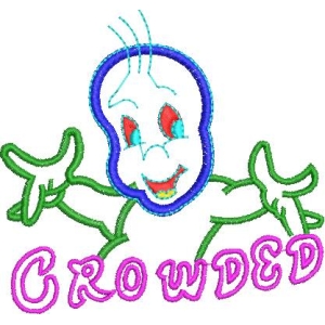 拥挤的卡通骷髅