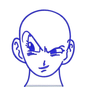 蓝色线条动漫人物头像