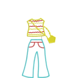 彩色刺绣服装设计图