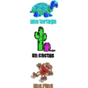 像素风格动物与植物插图