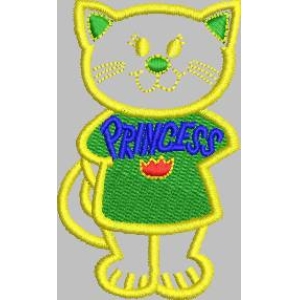 卡通猫穿公主裙