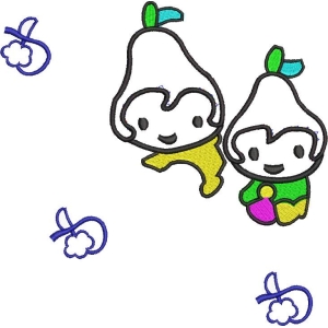 卡通梨子角色图案