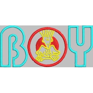 男孩徽章图案
