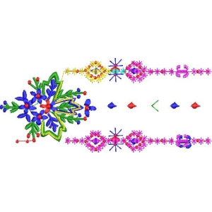 刺绣花卉图案设计图