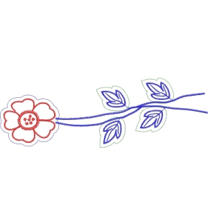 刺绣花卉图案设计图