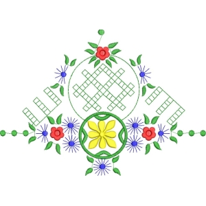 刺绣花卉图案设计