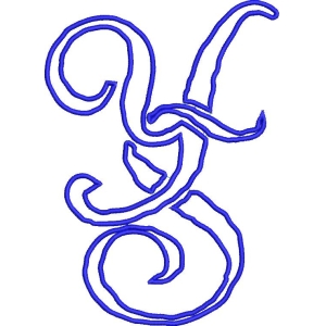 蓝色抽象线条图案