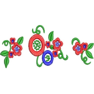 刺绣花卉图案设计