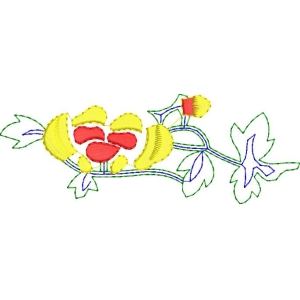 花卉刺绣图案设计稿