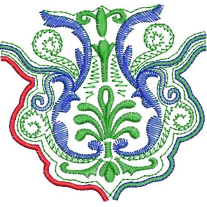 彩色刺绣花纹图案