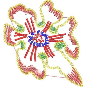 刺绣花卉图案设计图