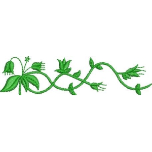 绿色藤蔓植物图案
