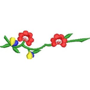 刺绣花卉图案