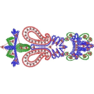 复杂分子结构三维模型